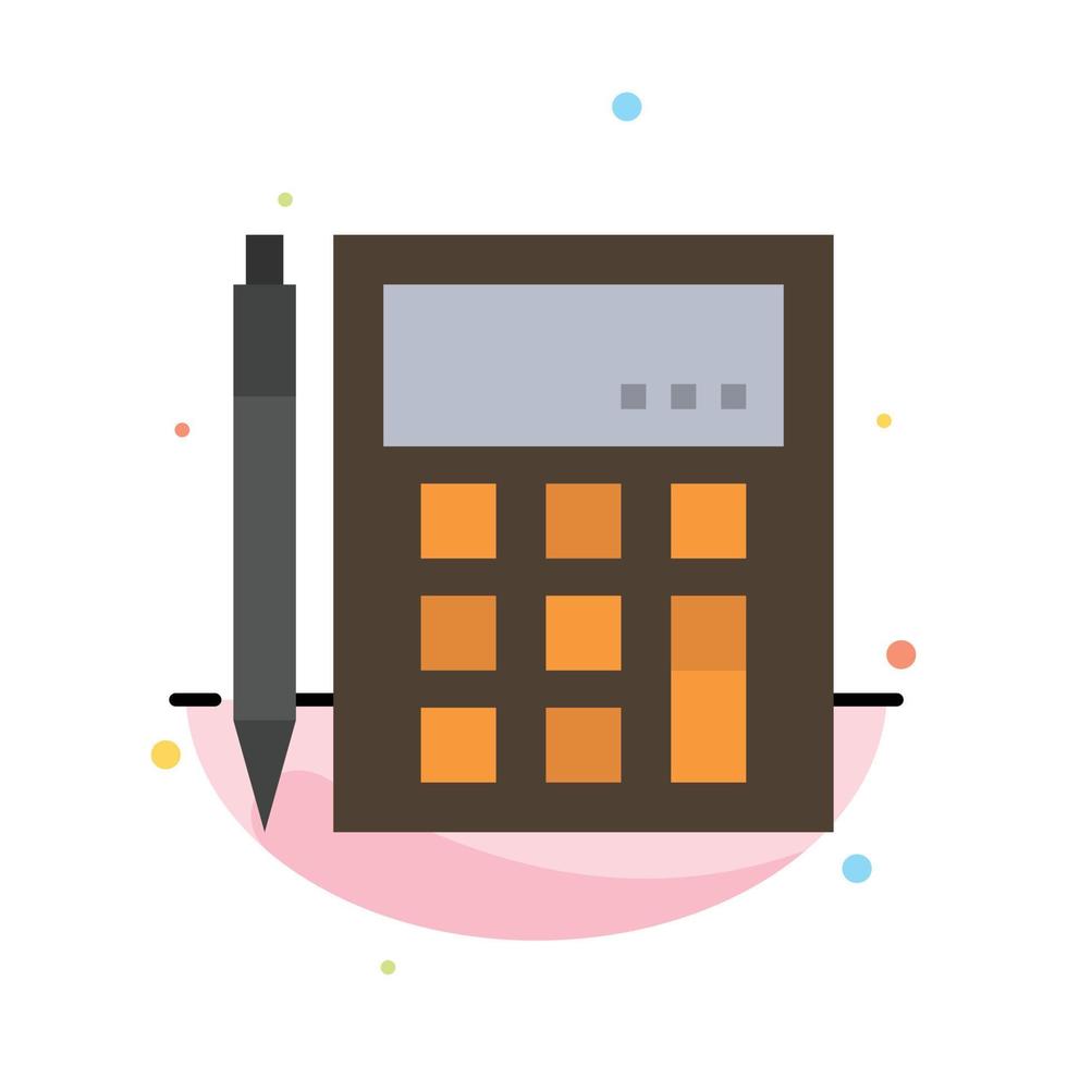 contabilità account calcolare calcolo calcolatrice finanziario matematica astratto piatto colore icona modello vettore
