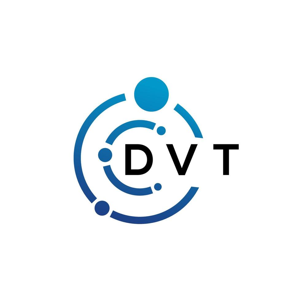 dvt lettera logo design su bianca sfondo. dvt creativo iniziali lettera logo concetto. dvt lettera design. vettore