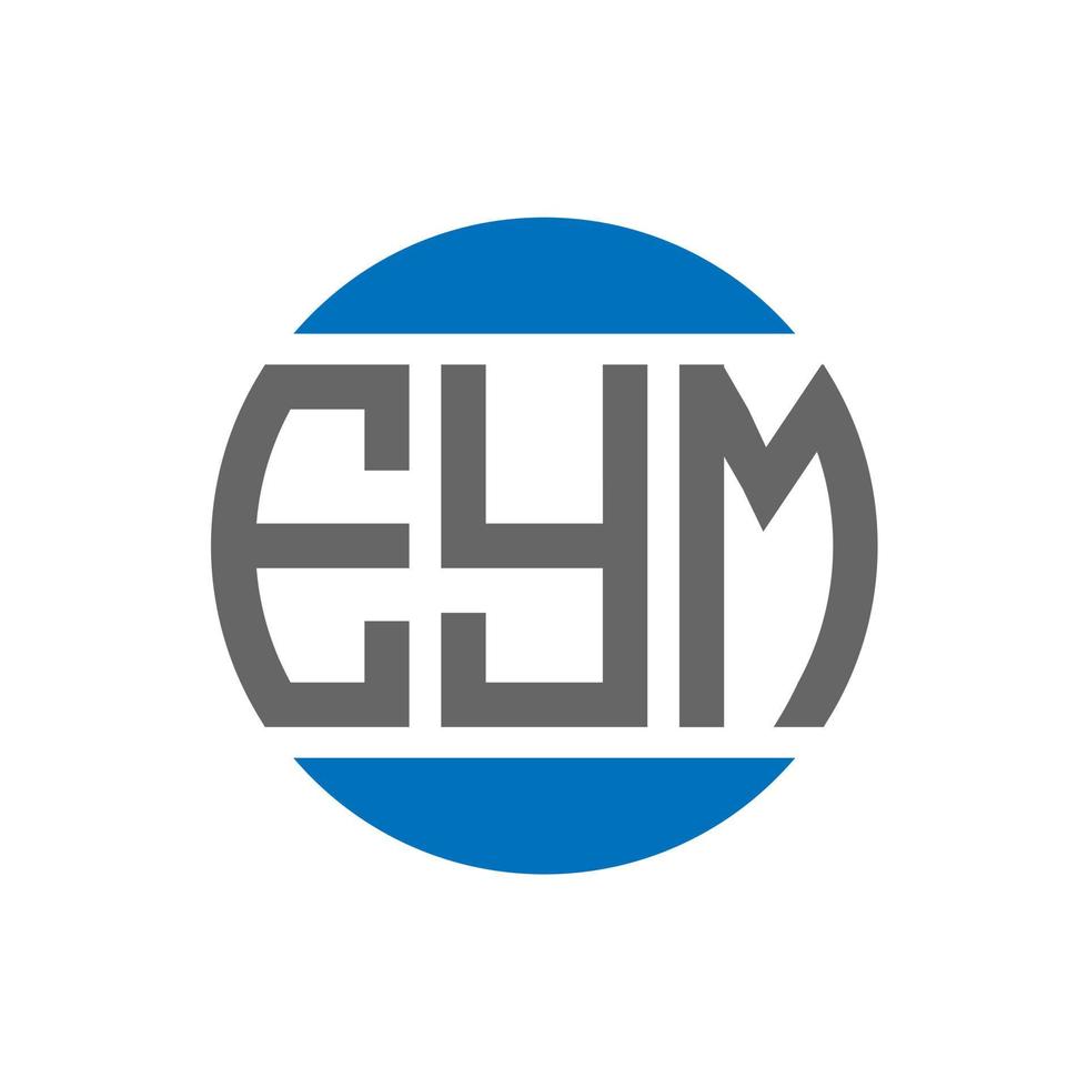eym lettera logo design su bianca sfondo. eym creativo iniziali cerchio logo concetto. eym lettera design. vettore