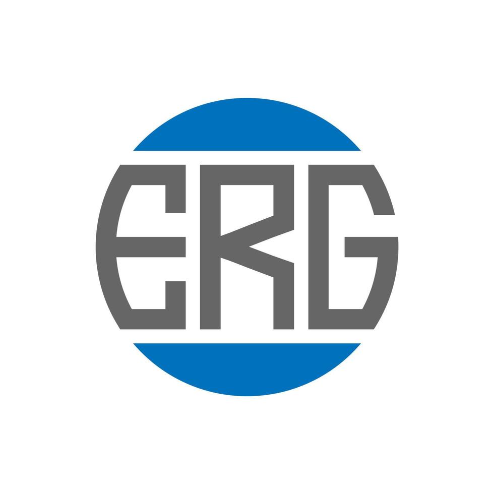 erg lettera logo design su bianca sfondo. erg creativo iniziali cerchio logo concetto. erg lettera design. vettore