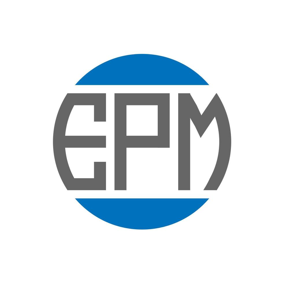 epm lettera logo design su bianca sfondo. epm creativo iniziali cerchio logo concetto. epm lettera design. vettore