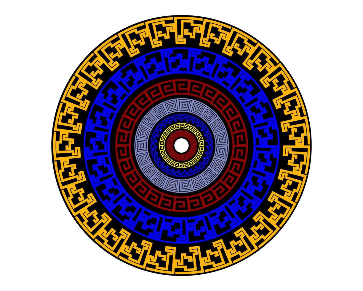 geometrico forme nel un' cerchio vettore