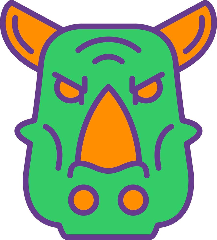 rinoceronte creativo icona design vettore