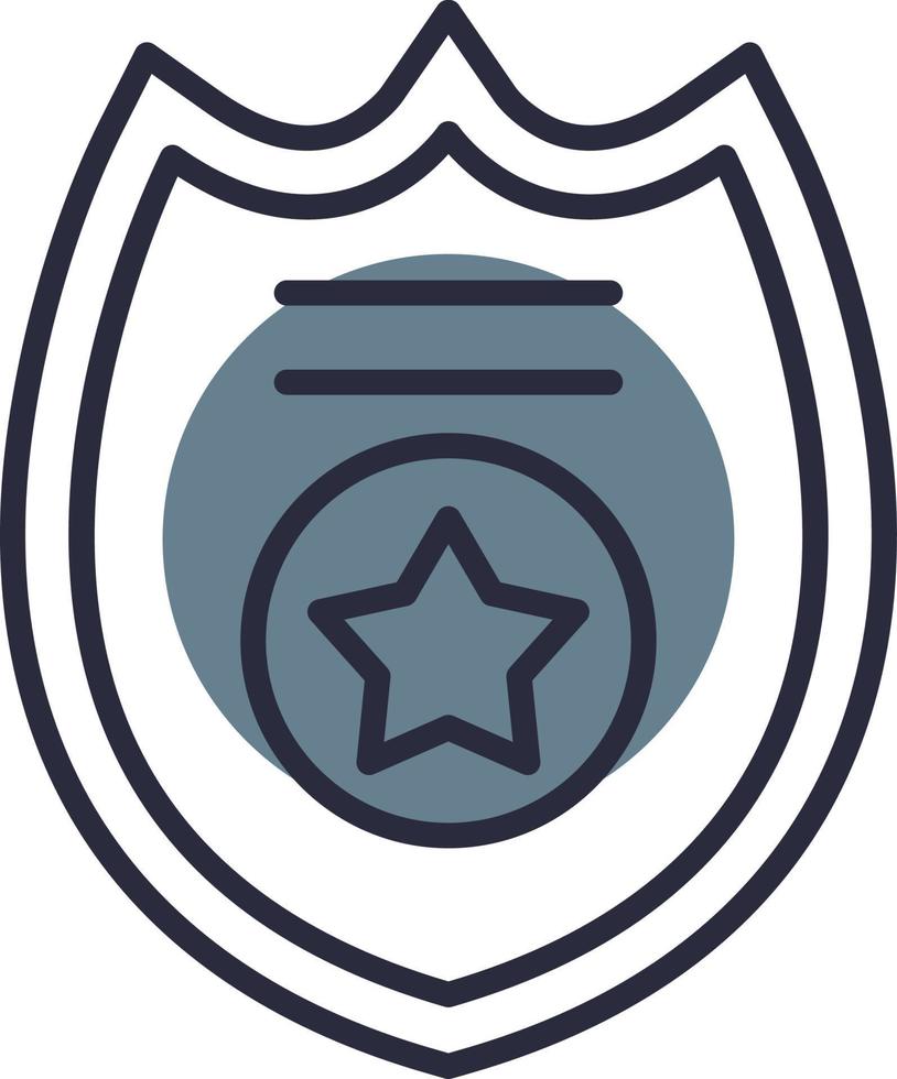 polizia distintivo creativo icona design vettore
