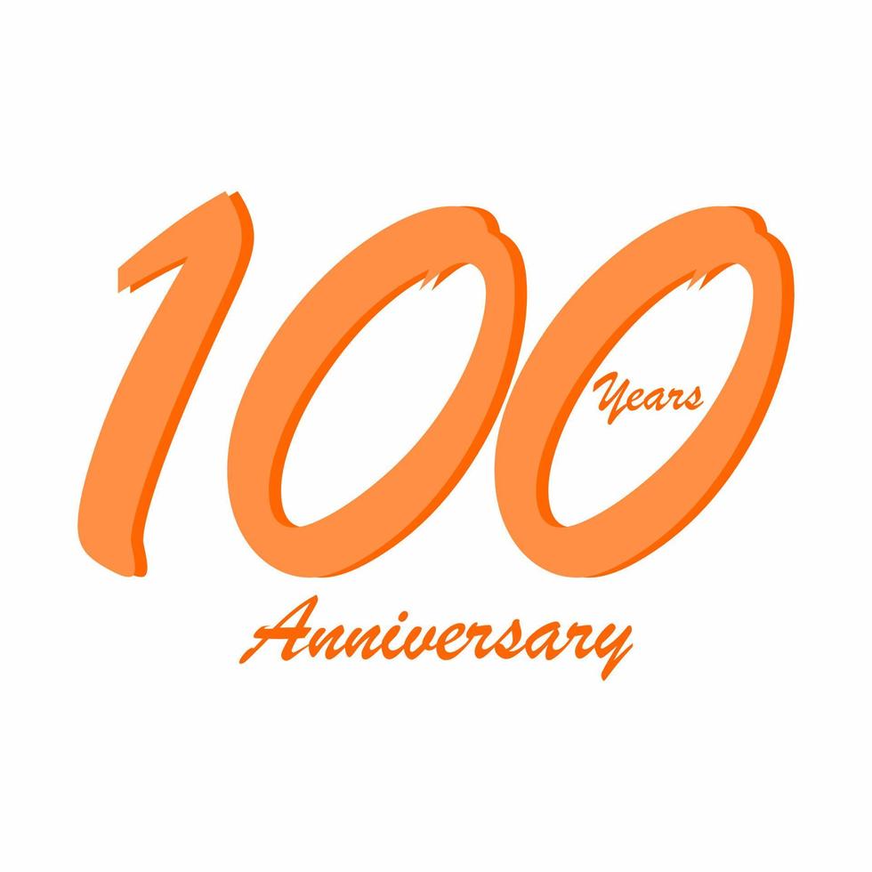 100 anno anniversario vettore design