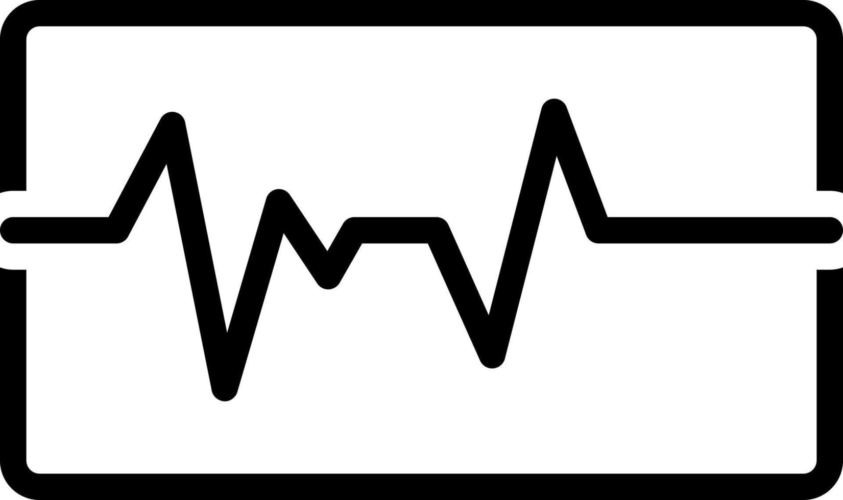 linea icona per pulse vettore