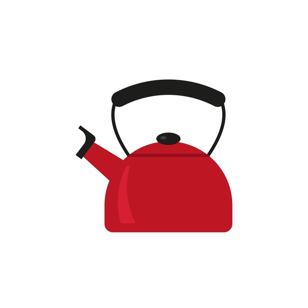 teiera icona. piatto illustrazione di vettore bollitore. tè isolato su bianca sfondo. bevande cartello simbolo