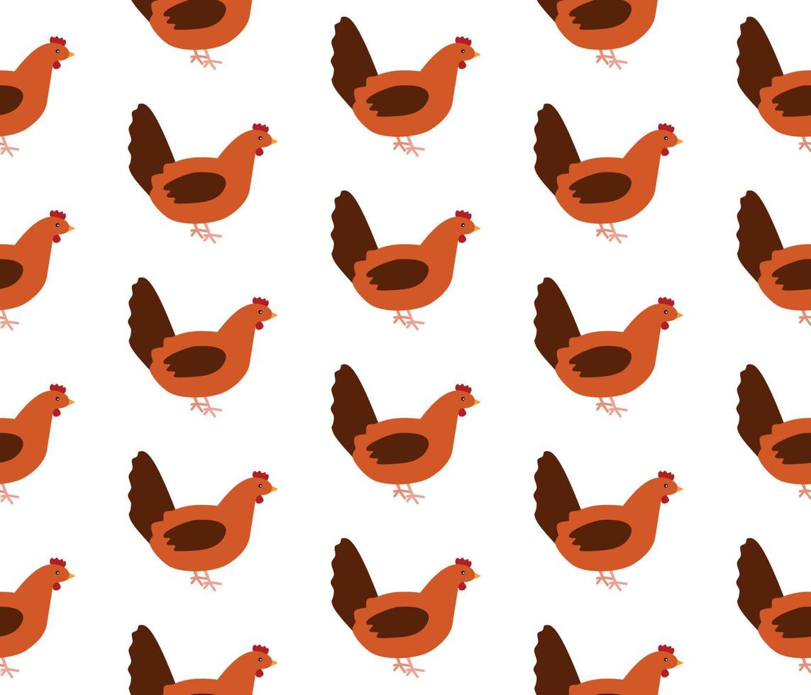 cazzi e galline vettore cartone animato illustrazione