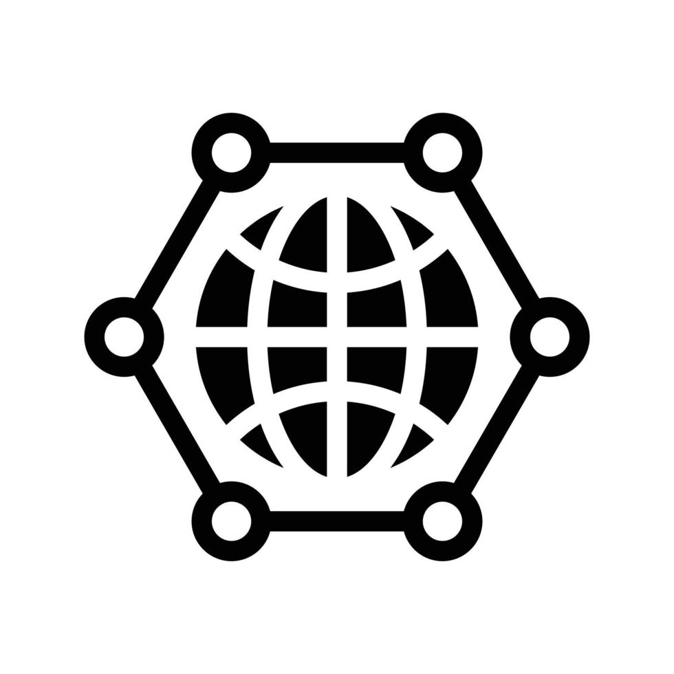 illustrazione vettoriale di connessione globale su uno sfondo. simboli di qualità premium. icone vettoriali per il concetto e la progettazione grafica.