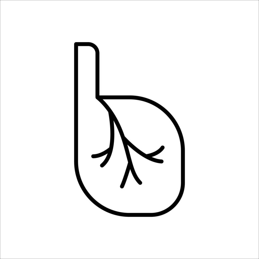 cuore icona. schema icona vettore