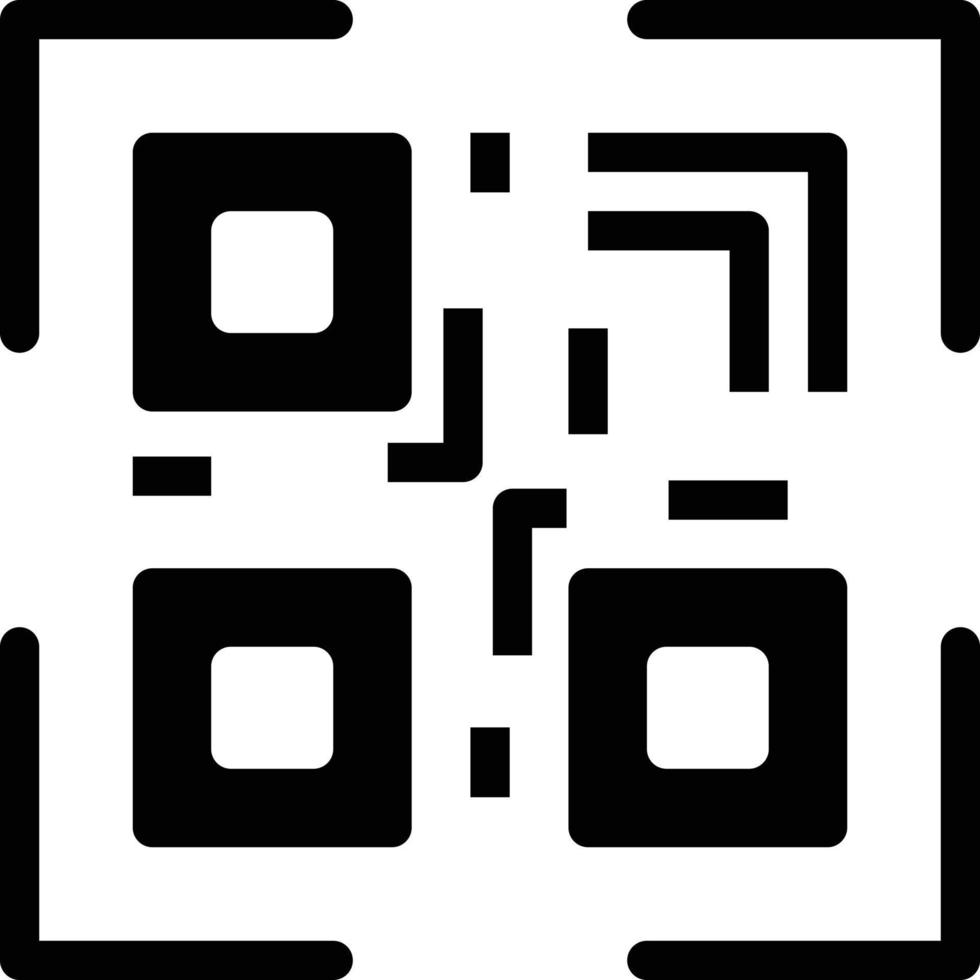 illustrazione vettoriale del codice qr su uno sfondo. simboli di qualità premium. icone vettoriali per il concetto e la progettazione grafica.