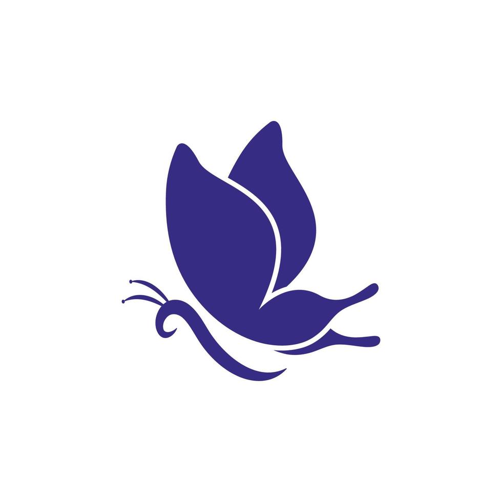vettore di disegno dell'icona del logo della farfalla