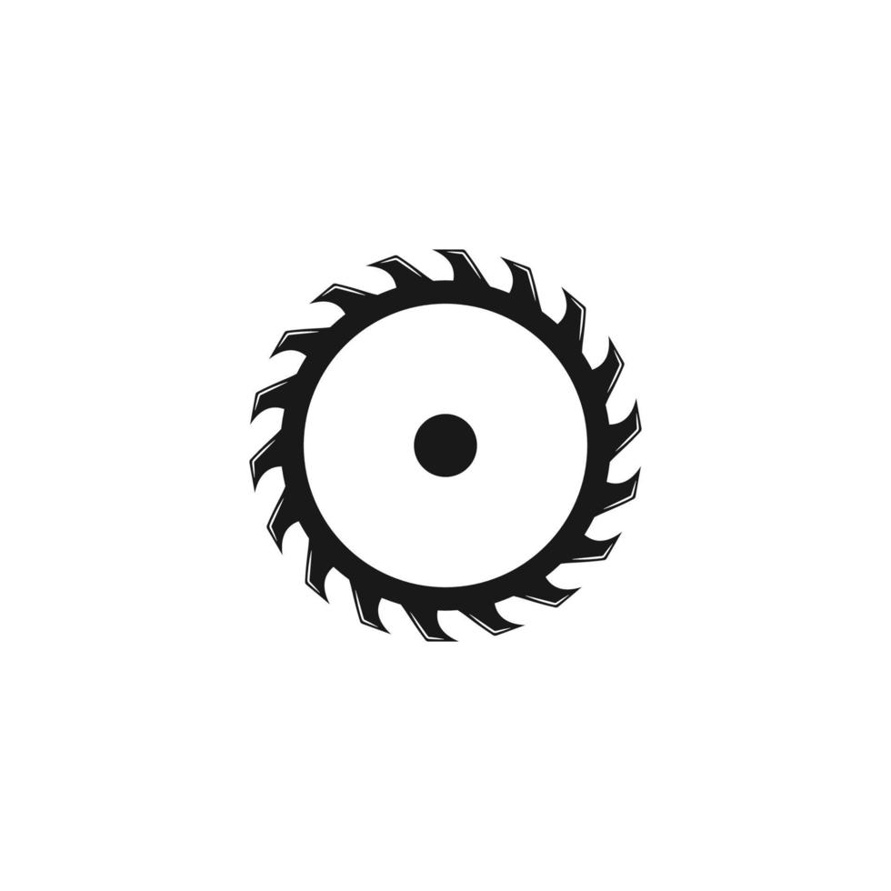 la lavorazione del legno Ingranaggio logo icona design vettore