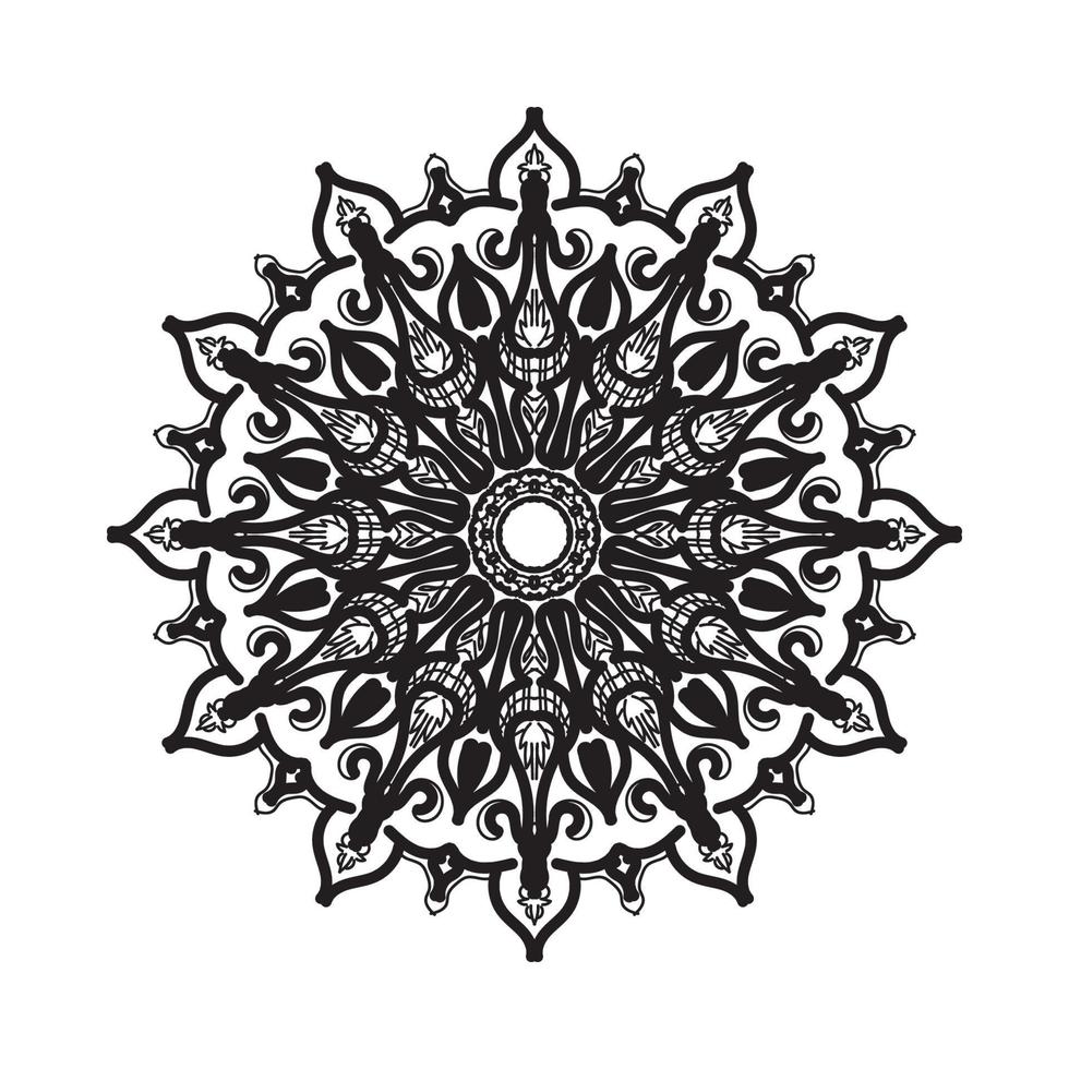 mandala disegnato a mano. decorazione in ornamento etnico orientale doodle. vettore