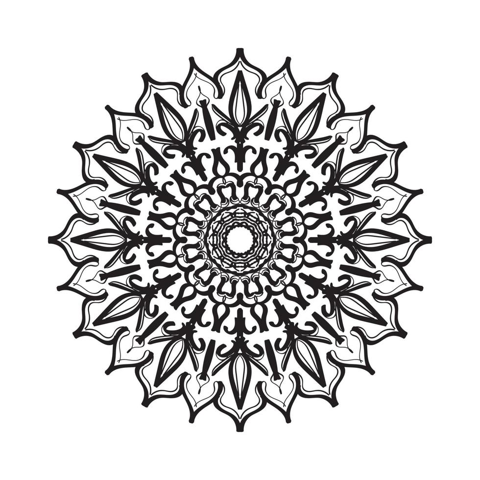 mandala disegnato a mano. decorazione in ornamento etnico orientale doodle. vettore