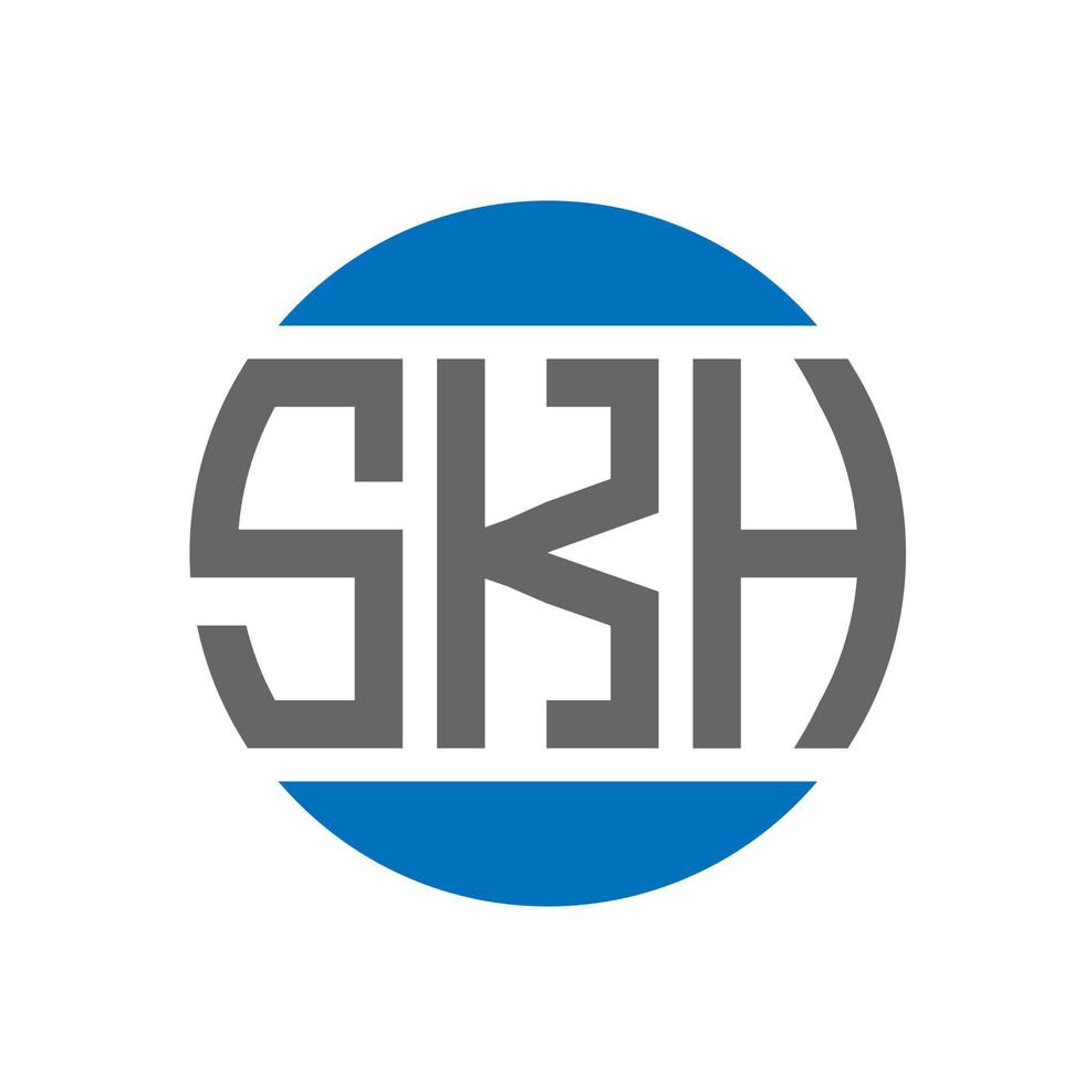 skh lettera logo design su bianca sfondo. skh creativo iniziali cerchio logo concetto. skh lettera design. vettore