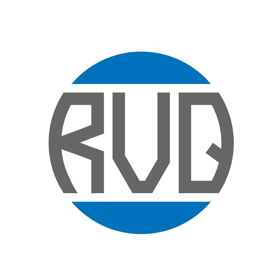 rvq lettera logo design su bianca sfondo. rvq creativo iniziali cerchio logo concetto. rvq lettera design. vettore