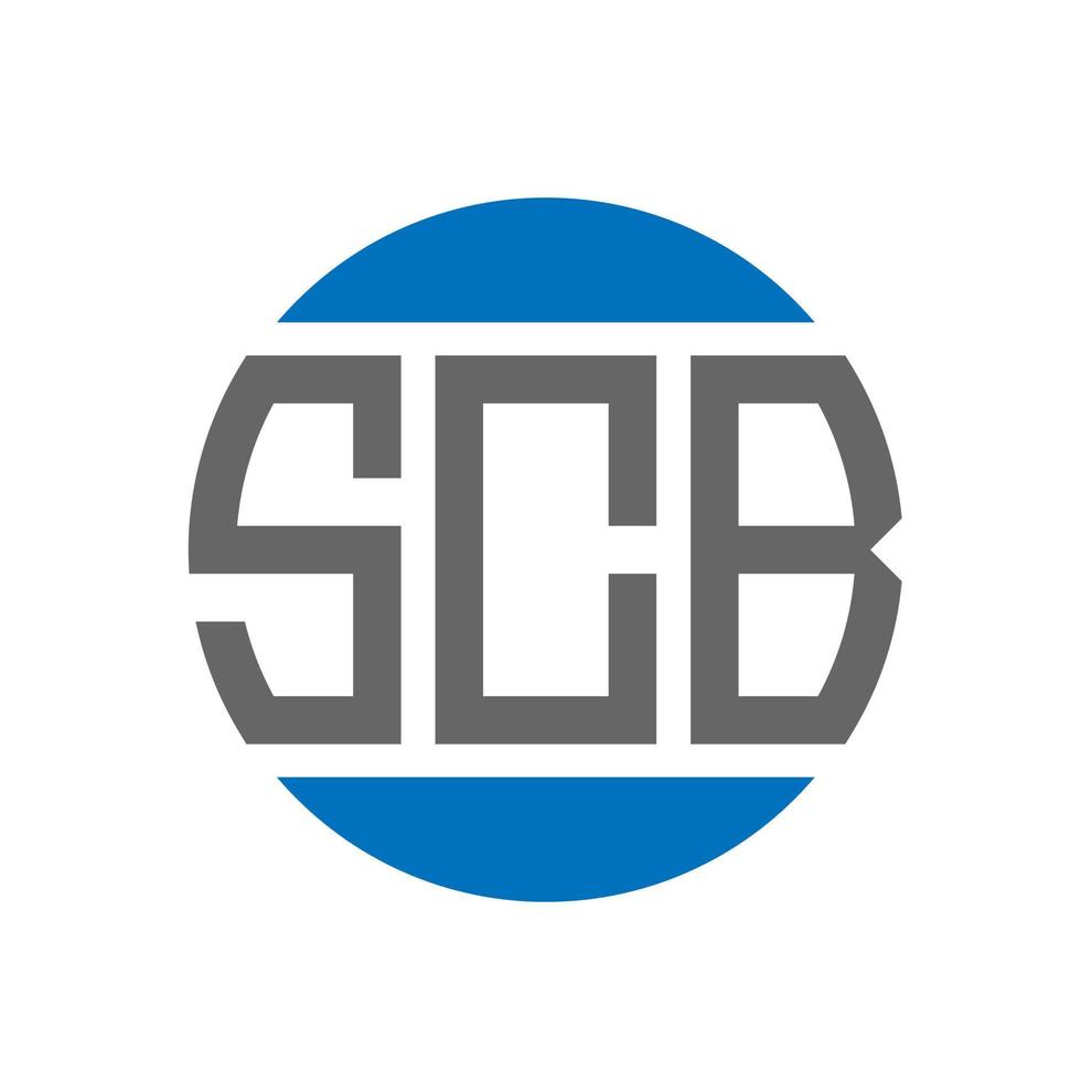 scb lettera logo design su bianca sfondo. scb creativo iniziali cerchio logo concetto. scb lettera design. vettore