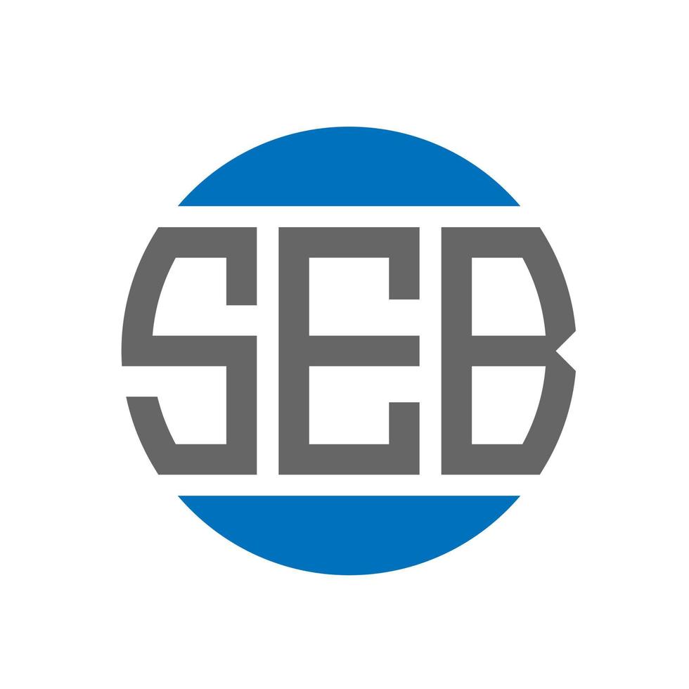 seb lettera logo design su bianca sfondo. seb creativo iniziali cerchio logo concetto. seb lettera design. vettore