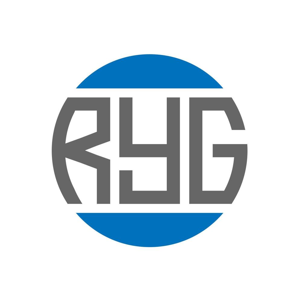 ryg lettera logo design su bianca sfondo. ryg creativo iniziali cerchio logo concetto. ryg lettera design. vettore