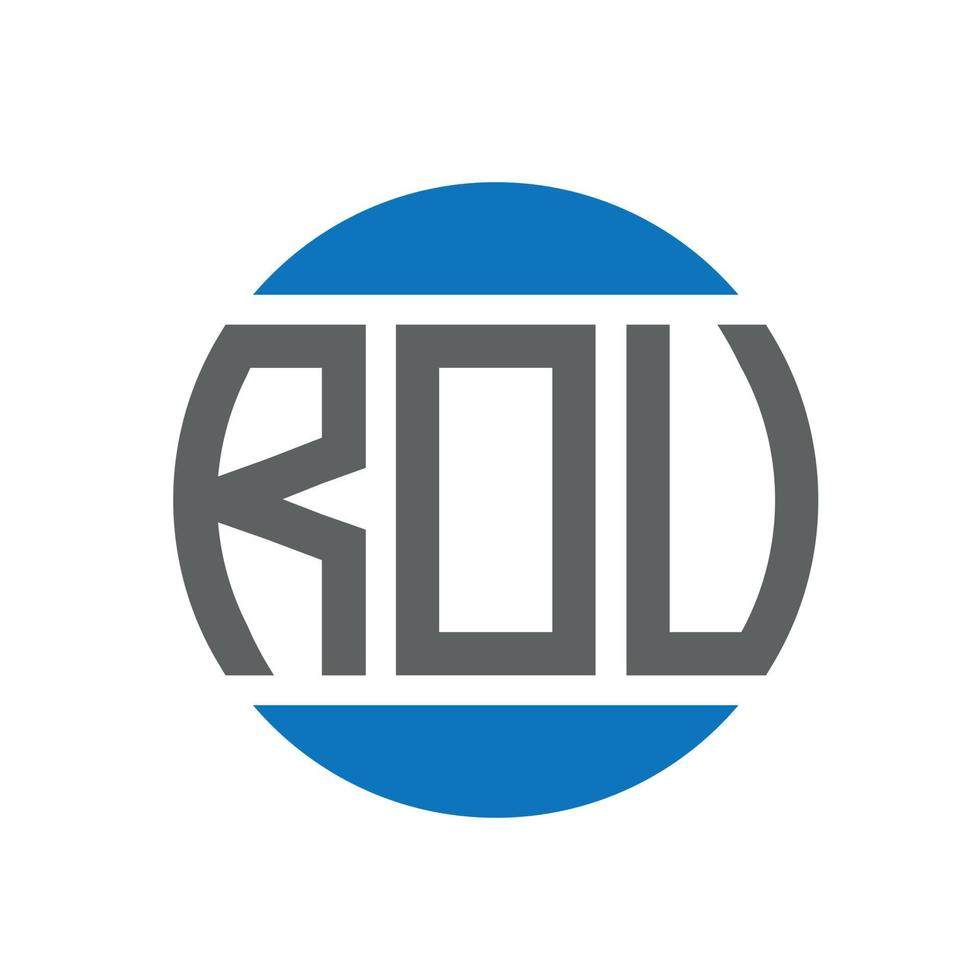 rov lettera logo design su bianca sfondo. rov creativo iniziali cerchio logo concetto. rov lettera design. vettore