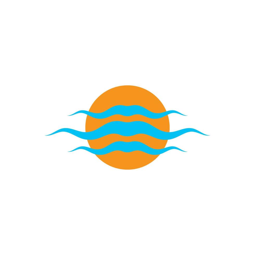 sole logo icona vettore illustrazione