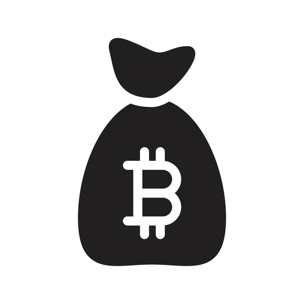 bitcoin Borsa vettore illustrazione su un' sfondo.premio qualità simboli.vettore icone per concetto e grafico design.