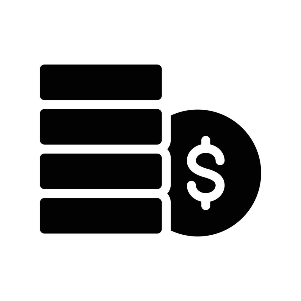 monete illustrazione vettoriale su uno sfondo simboli di qualità premium icone vettoriali per il concetto e la progettazione grafica.