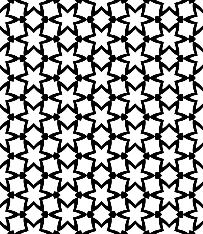 nero e bianca senza soluzione di continuità astratto modello. sfondo e sfondo. in scala di grigi ornamentale design. vettore