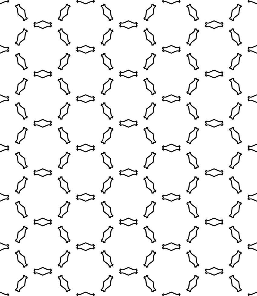 nero e bianca senza soluzione di continuità astratto modello. sfondo e sfondo. in scala di grigi ornamentale design. vettore