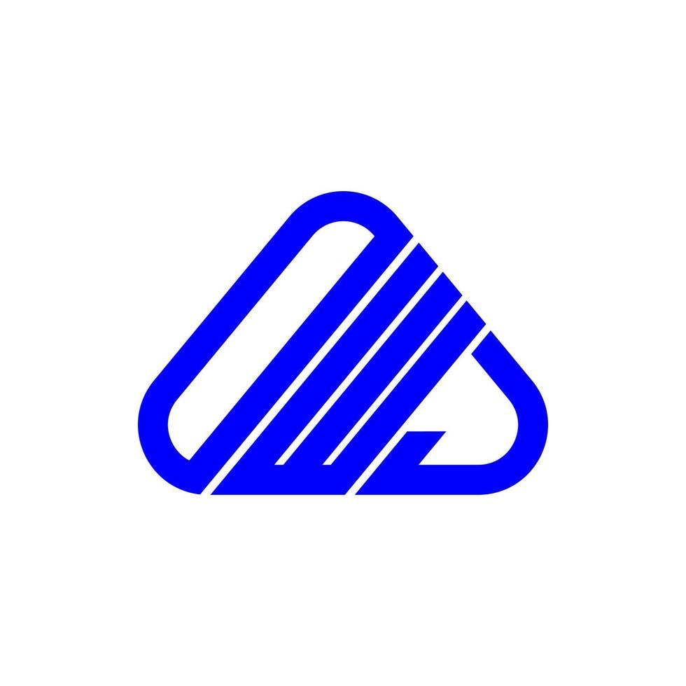 owj lettera logo creativo design con vettore grafico, owj semplice e moderno logo.