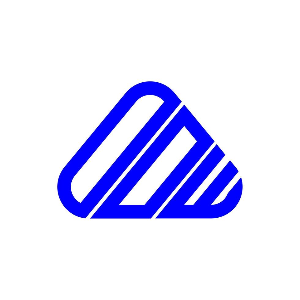 oow lettera logo creativo design con vettore grafico, oow semplice e moderno logo.