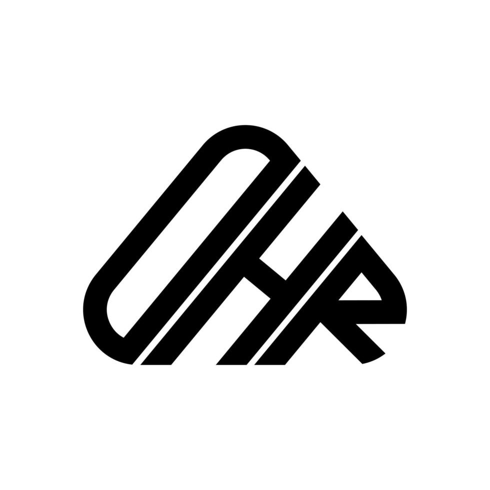 ohr lettera logo creativo design con vettore grafico, ohr semplice e moderno logo.