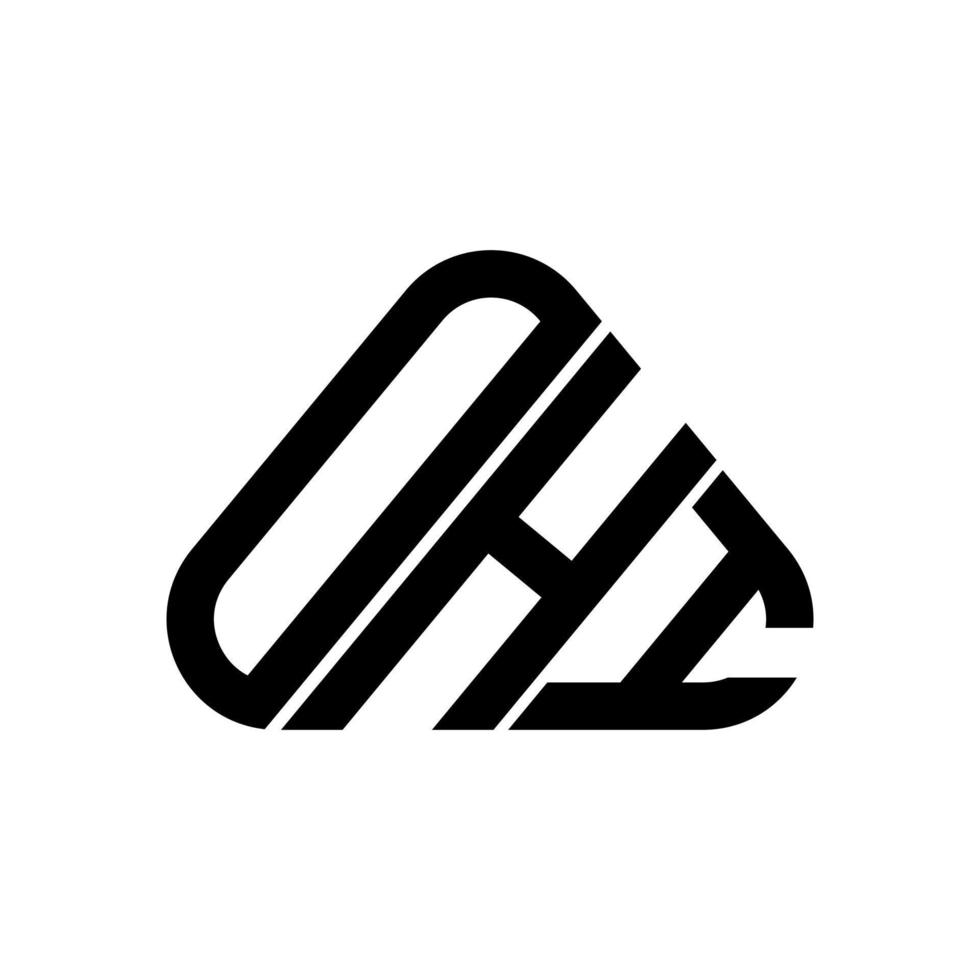 ohi lettera logo creativo design con vettore grafico, ohi semplice e moderno logo.