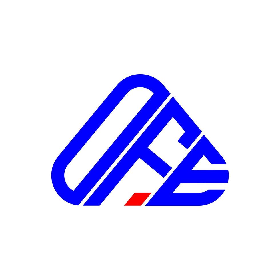 ofe lettera logo creativo design con vettore grafico, ofe semplice e moderno logo.