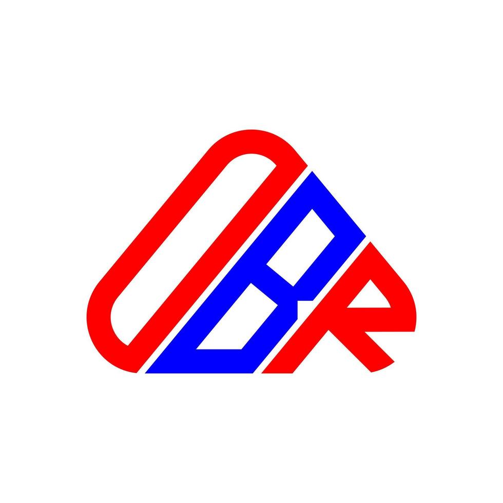 obr lettera logo creativo design con vettore grafico, obr semplice e moderno logo.