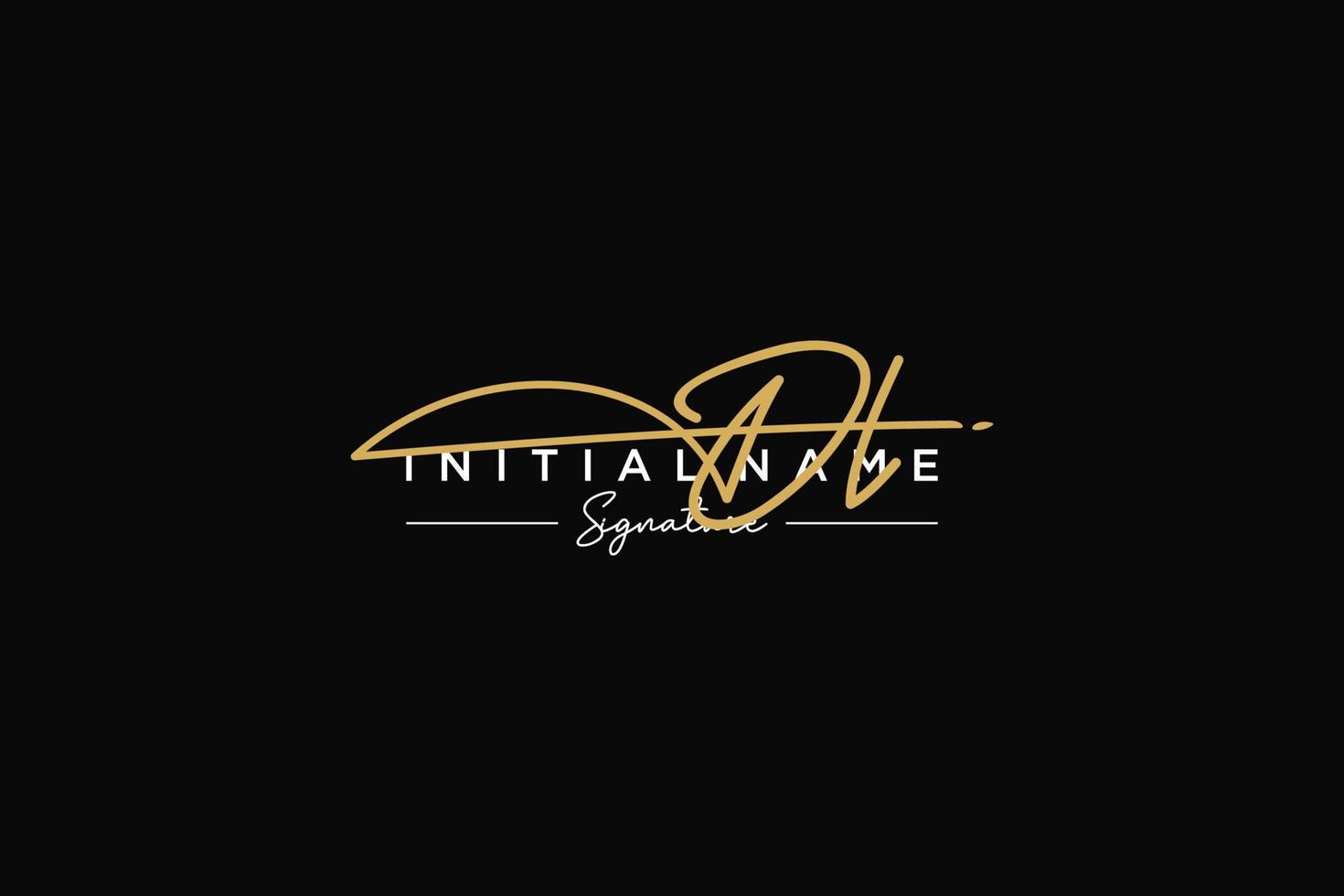 iniziale dl firma logo modello vettore. mano disegnato calligrafia lettering vettore illustrazione.