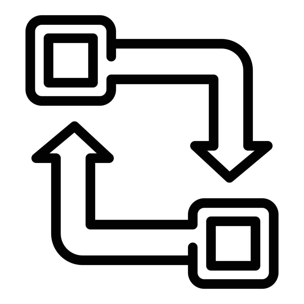 sostenibile sviluppo icona, schema stile vettore