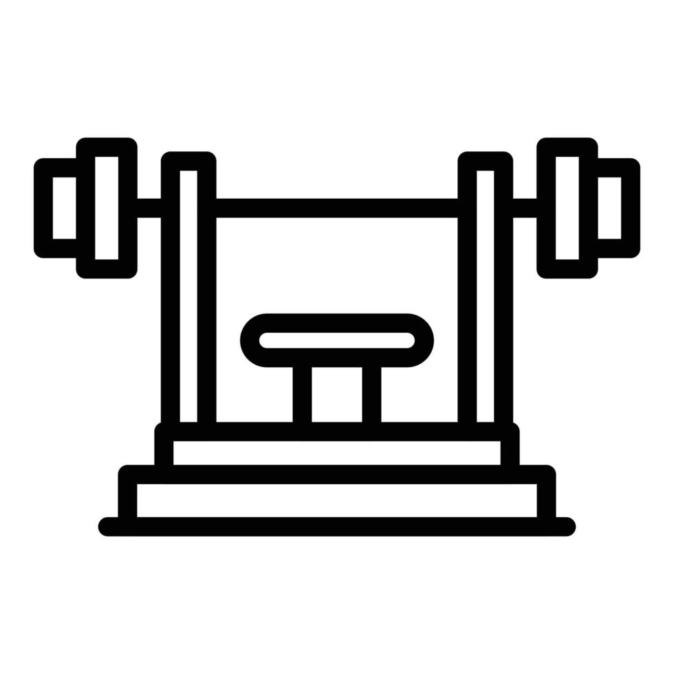 scuola fitness Palestra icona, schema stile vettore