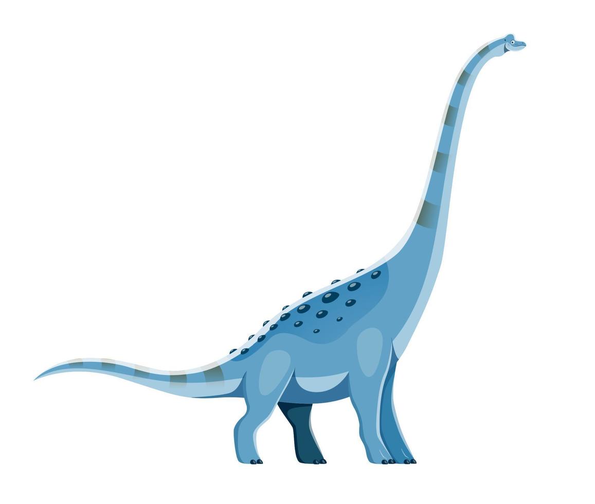 cartone animato titanosauria dinosauro comico personaggio vettore