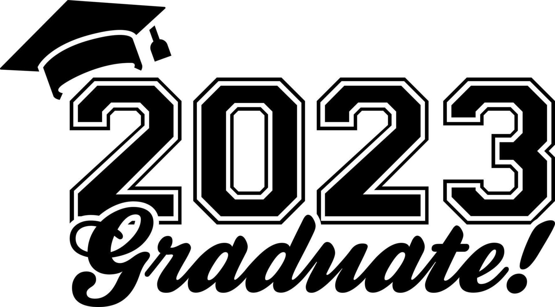 2023 diplomato la laurea design modello, auto finestra etichetta, baccello, coperchio, isolato nero sfondo vettore