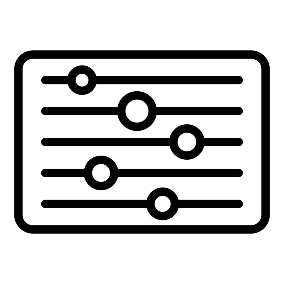 dispositivo controllo pulsanti icona, schema stile vettore