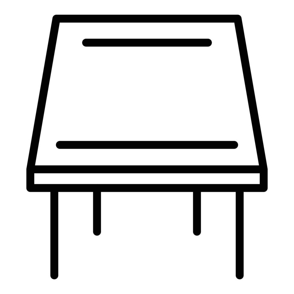 classico tavolo icona, schema stile vettore