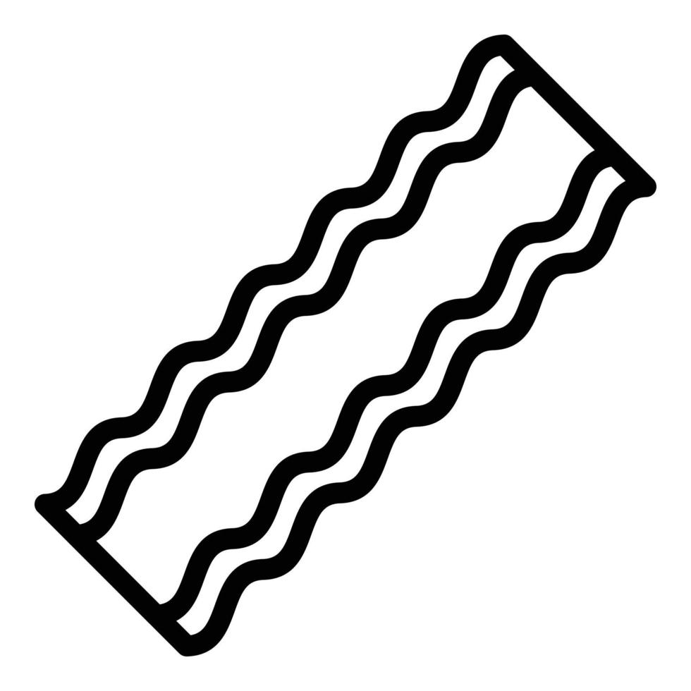 Bacon macellaio icona, schema stile vettore