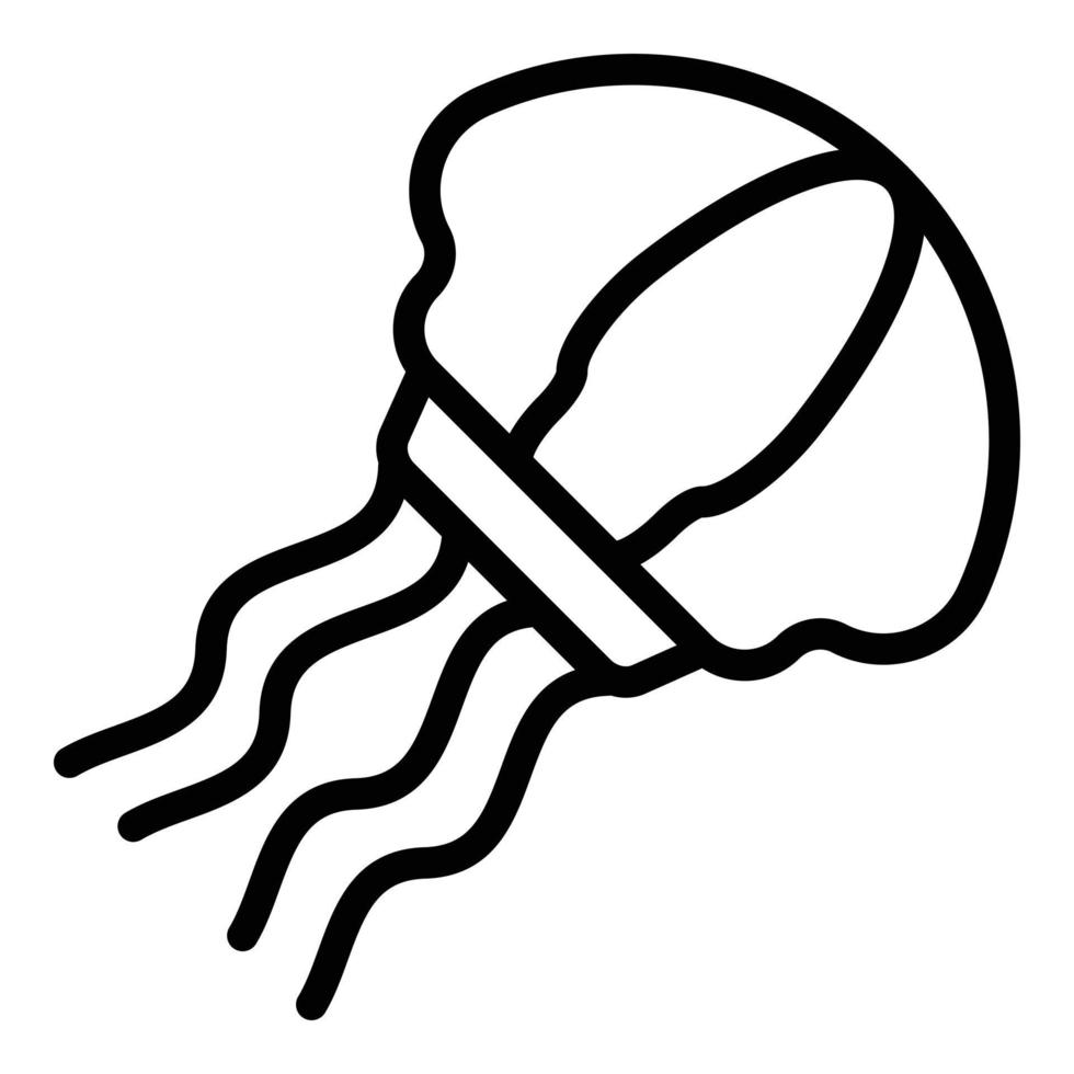 natura Medusa icona, schema stile vettore