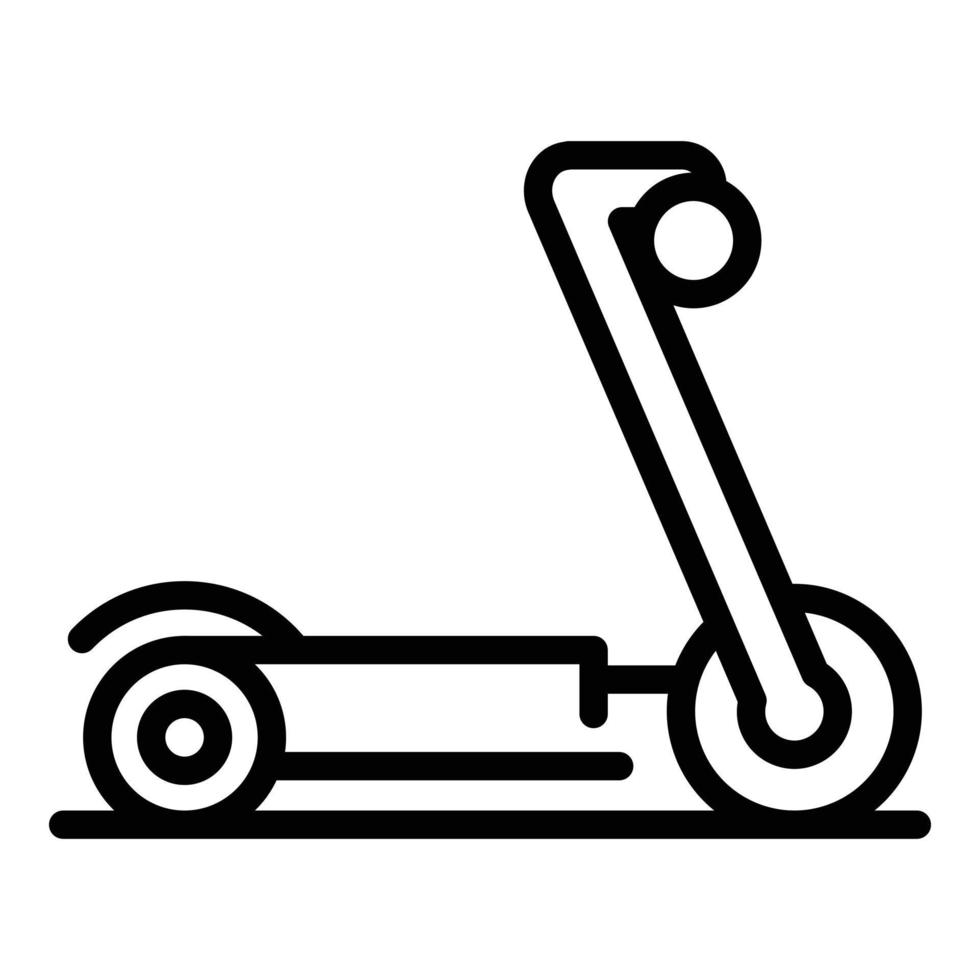 moderno elettrico scooter icona, schema stile vettore