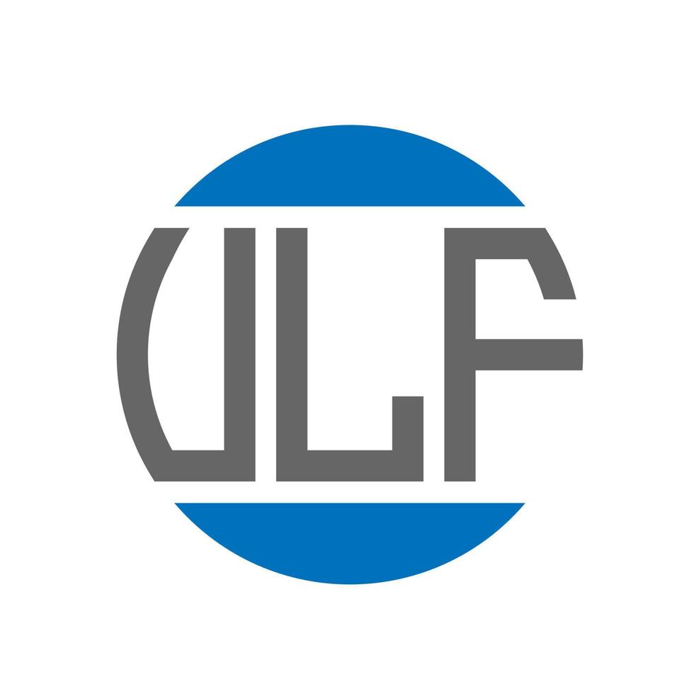 ulf lettera logo design su bianca sfondo. ulf creativo iniziali cerchio logo concetto. ulf lettera design. vettore