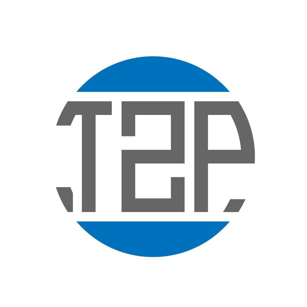 tzp lettera logo design su bianca sfondo. tzp creativo iniziali cerchio logo concetto. tzp lettera design. vettore