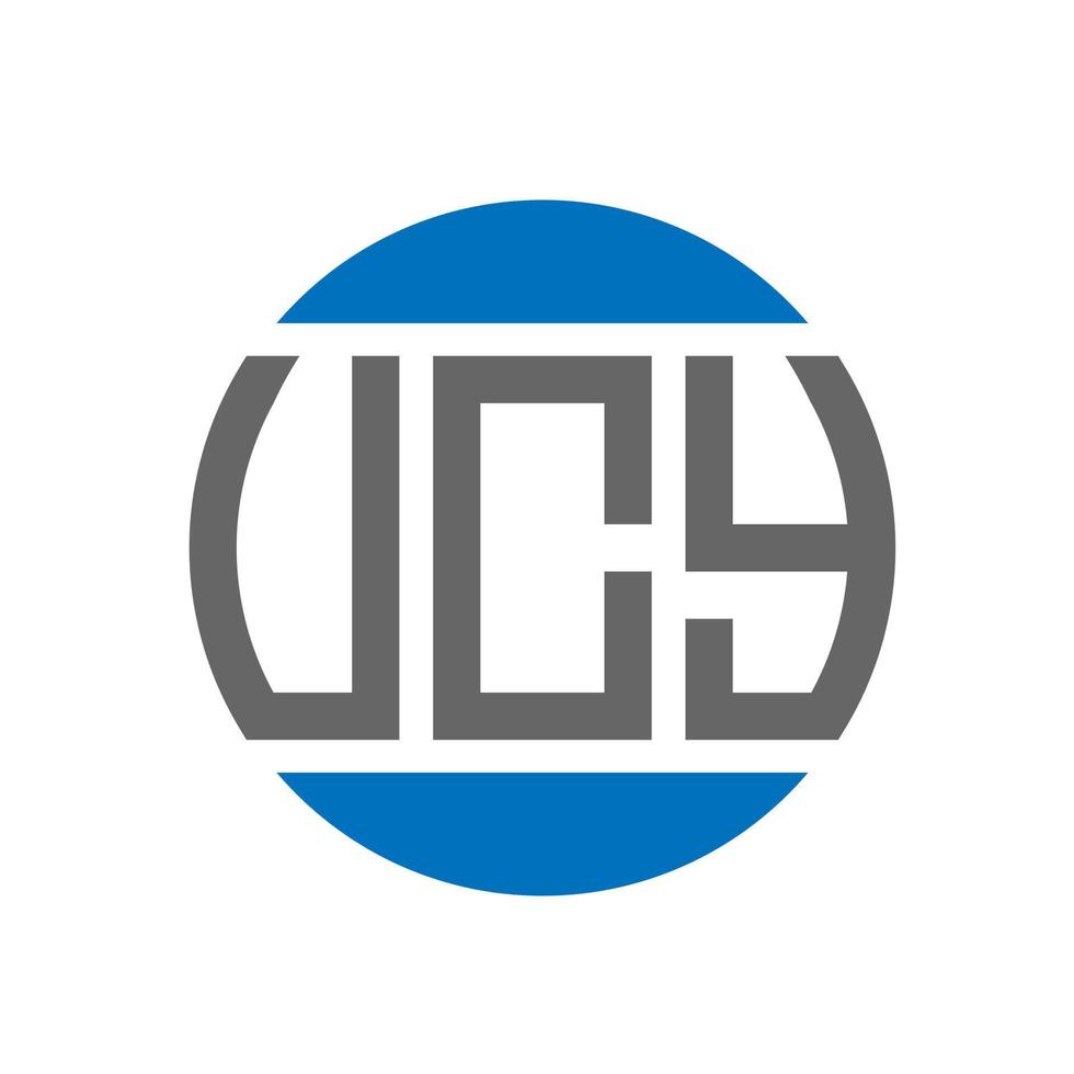 ucy lettera logo design su bianca sfondo. ucy creativo iniziali cerchio logo concetto. ucy lettera design. vettore