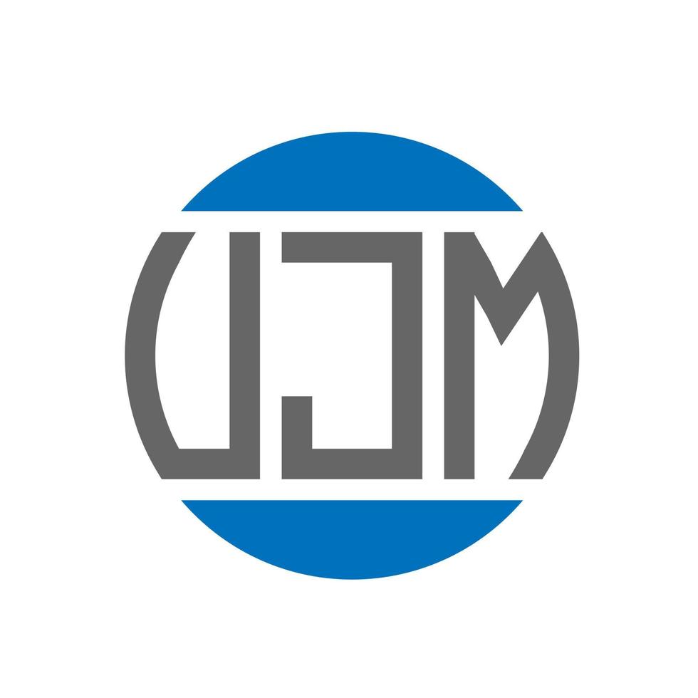 ujm lettera logo design su bianca sfondo. ujm creativo iniziali cerchio logo concetto. ujm lettera design. vettore